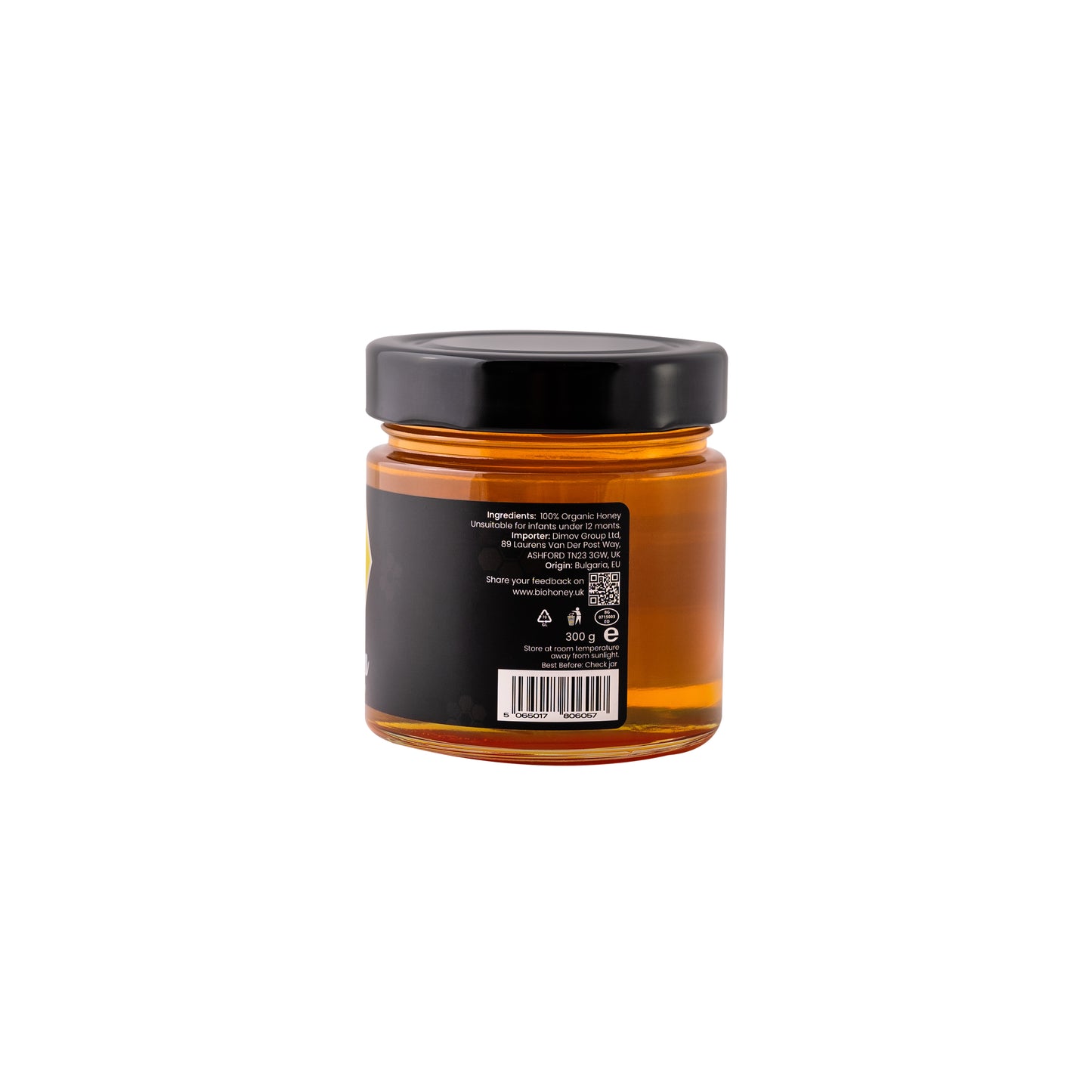 BioHoney Organic Raw Linden Honey 300g Honey