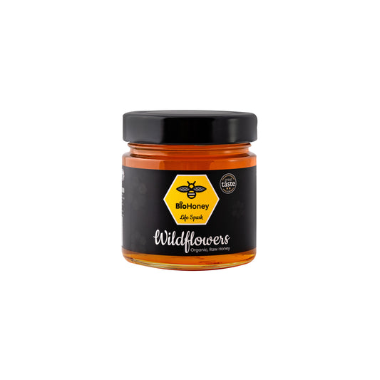 Award Winning Great Taste Organic Raw Honey Wildflowers 300g Honey