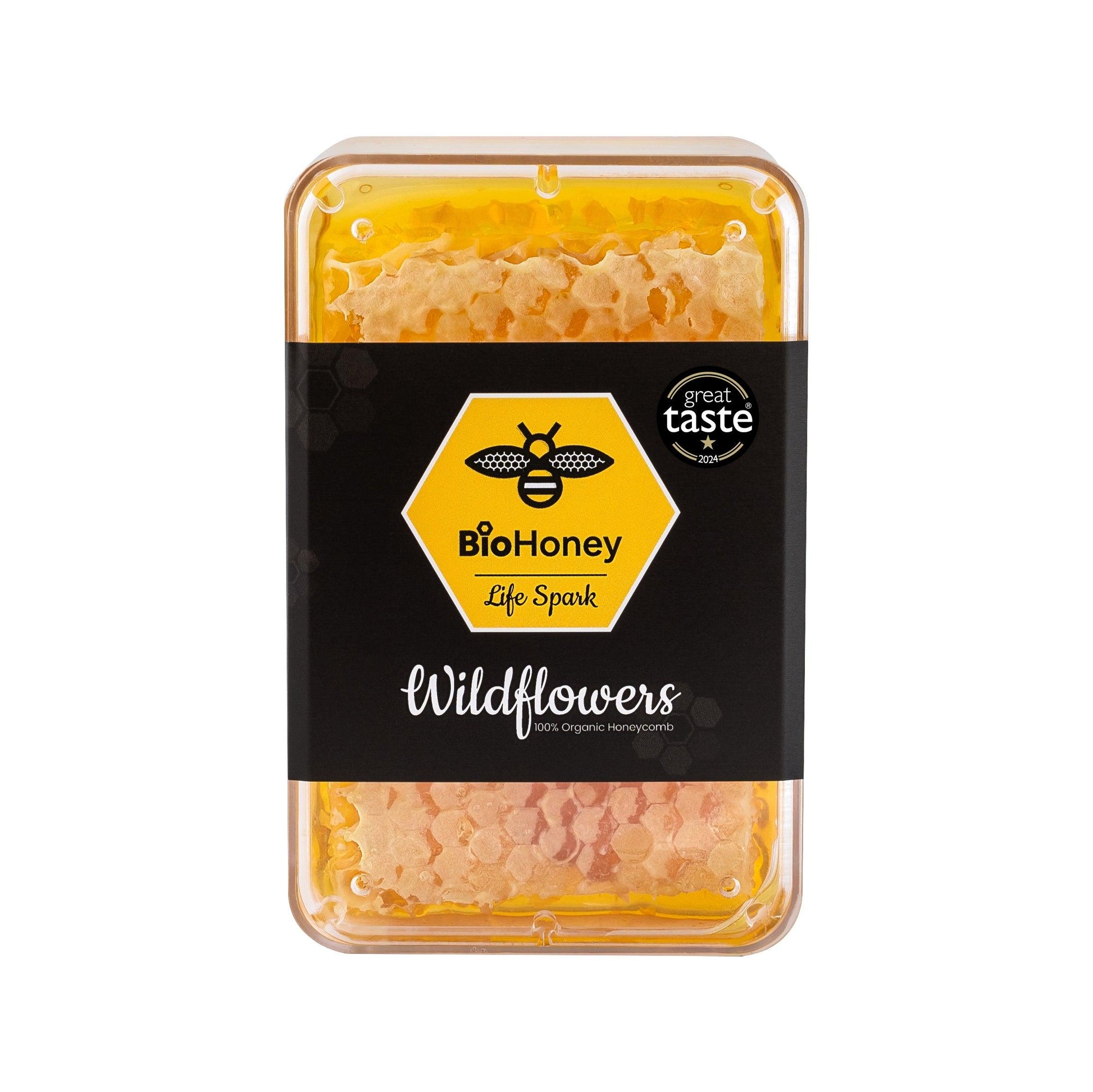 Award Winning Organic Raw Honeycomb Wildflowers 200g - BioHoney