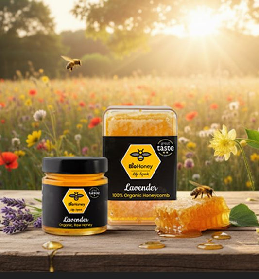 Linden Honey 300g + Honeycomb