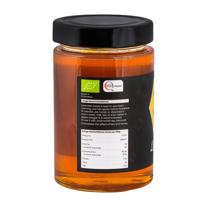 BioHoney Organic Raw Honey Lavender 500g Honey - BioHoney