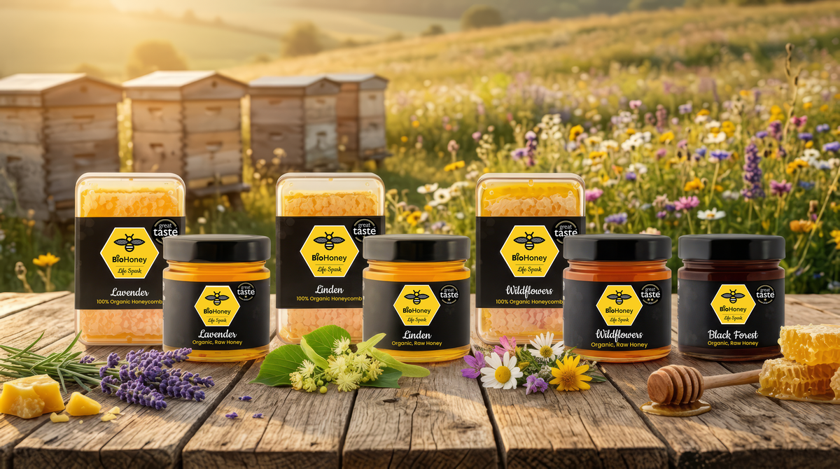 Award Winning Great Taste Organic Raw Honey  3 x MIX & MATCH - ANY PRODUCT